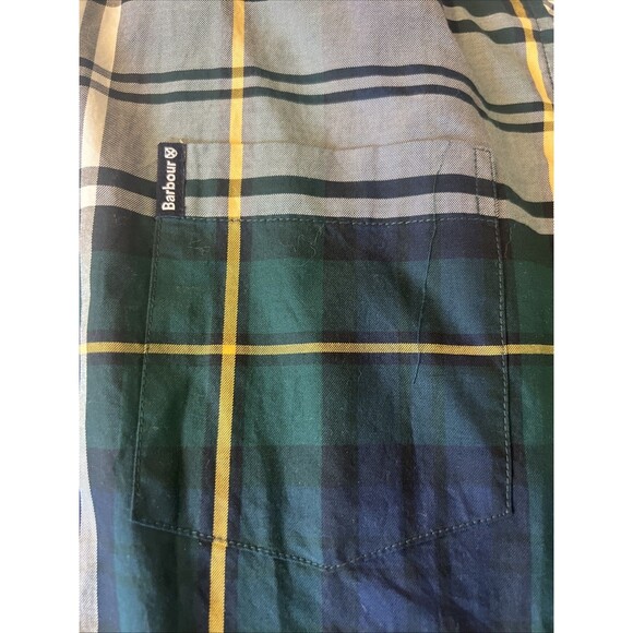 Barbour Green Plaid Highland Check 33 Tailored Men Size M - Picture 3 of 8